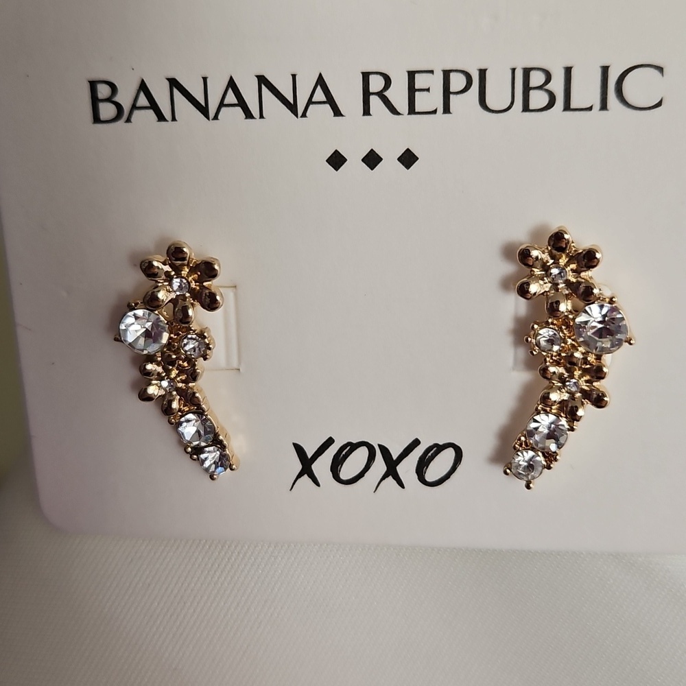 Banana Republic Gold and Silver Women's Earrings